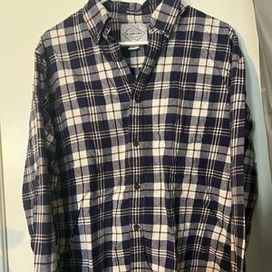 BLUE AND WHITE FLANNEL